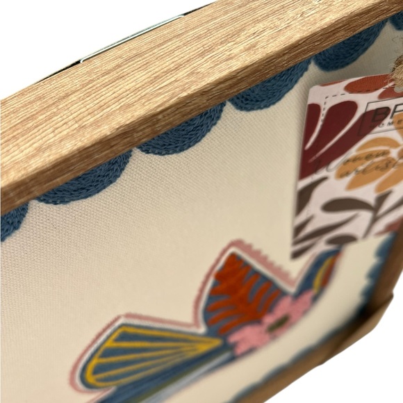 Framed Textile Embroidered Wall Art 12x15 Latin Folk Art Inspired - Picture 5 of 7